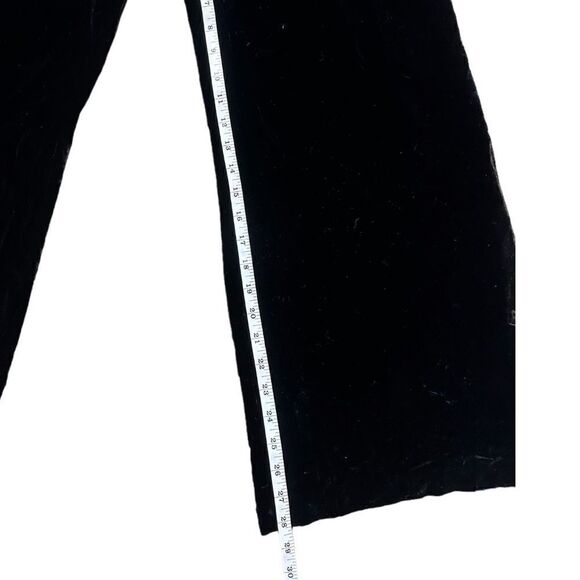 Ann Taylor Loft Velvet Wide-Leg Laura Pants Black Size 6 - Picture 9 of 11